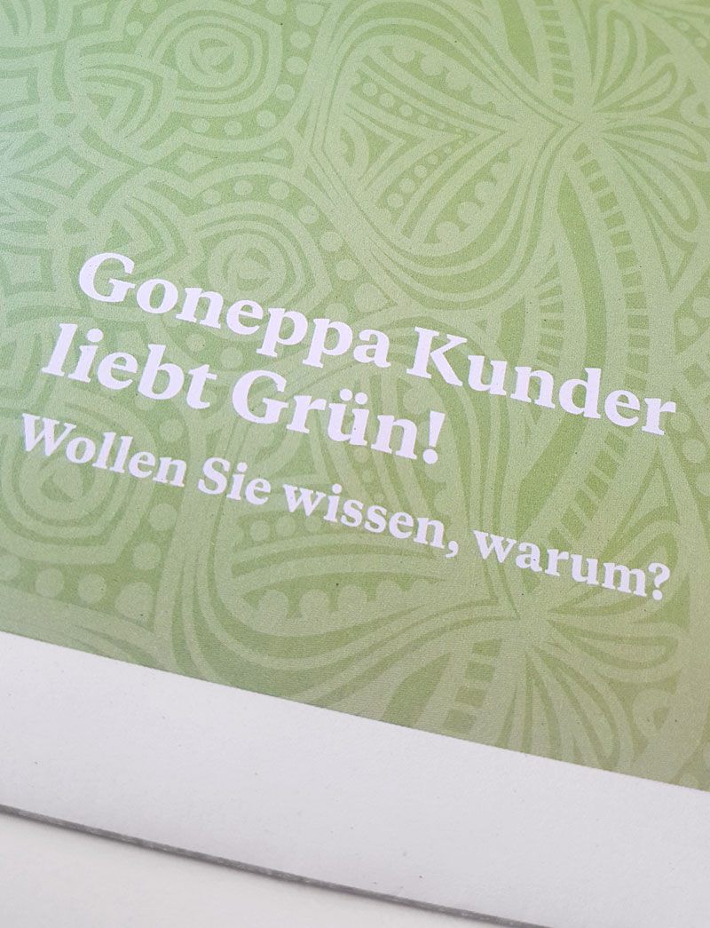 Goneppa Kunder liebt Grün!